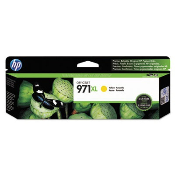 HP 971XL (CN628AE) High Yield Yellow Ink Cartridge for HP Officejet Pro X476dw, HP Officejet Pro X576dw, HP Officejet Pro X451dw, HP Officejet Pro X551dw, 6600 HP 971XL (CN628AE) High Yield Yellow Ink Cartridge for HP Officejet Pro X476dw, HP Officejet Pro X576dw, HP Officejet Pro X451dw, HP Officejet Pro X551dw, 6600