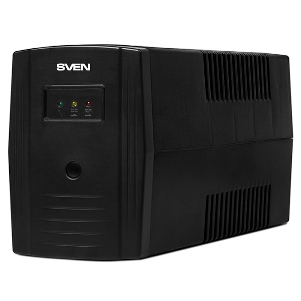 SVEN Pro 800, Line-interactive UPS with AVR, 800VA /480W, 2x Schuko outlets, 1x9AH, AVR: 165-275V, Cold start function, Black SVEN Pro 800, Line-interactive UPS with AVR, 800VA /480W, 2x Schuko outlets, 1x9AH, AVR: 165-275V, Cold start function, Black