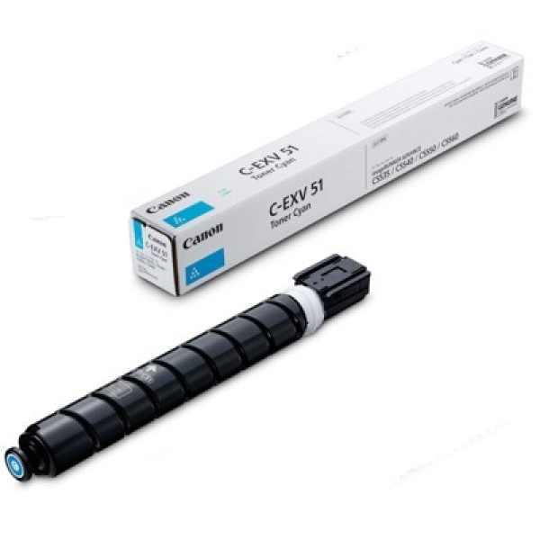 Toner Canon C-EXV51 Cyan, (681g/appr. 60 000 pages 5%) for Canon iRC55xx Toner Canon C-EXV51 Cyan, (681g/appr. 60 000 pages 5%) for Canon iRC55xx