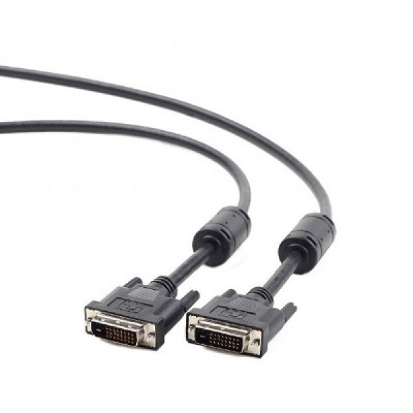 Cable DVI - 1.8m - Cablexpert CC-DVI2-BK-6, 1.8 m, DVI video cable dual link, black Cable DVI - 1.8m - Cablexpert CC-DVI2-BK-6, 1.8 m, DVI video cable dual link, black
