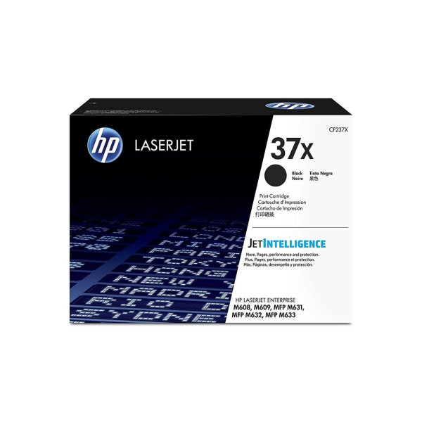 HP 37X (CF237X) High Yield Black Cartridge for HP LaserJet Enterprise M608, M609, M631, M632h, 25000 p. HP 37X (CF237X) High Yield Black Cartridge for HP LaserJet Enterprise M608, M609, M631, M632h, 25000 p.