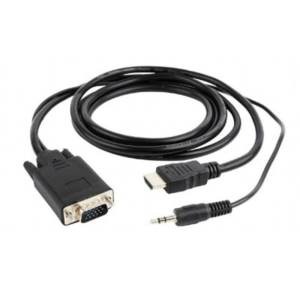 Адаптер Gembird A-HDMI-VGA-03-6, HDMI to VGA Адаптер Gembird A-HDMI-VGA-03-6, HDMI to VGA