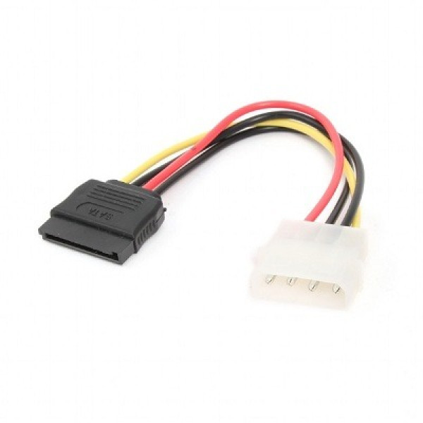 SATA Power Cable - 0.15m - Cablexpert CC-SATA-PS, Y-shaped power supply cable: SATA Power+Molex female to Molex male SATA Power Cable - 0.15m - Cablexpert CC-SATA-PS, Y-shaped power supply cable: SATA Power+Molex female to Molex male