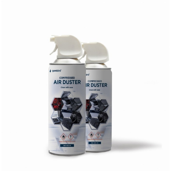 Gembird Compressed air 400ml (CK-CAD-FL400-01), Extension tube for precision-dusting Gembird Compressed air 400ml (CK-CAD-FL400-01), Extension tube for precision-dusting