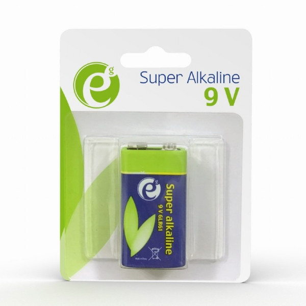 Gembird Alcaline 9V 6LR61 1pcs, 500mA , High performance and long lifetime Gembird Alcaline 9V 6LR61 1pcs, 500mA , High performance and long lifetime