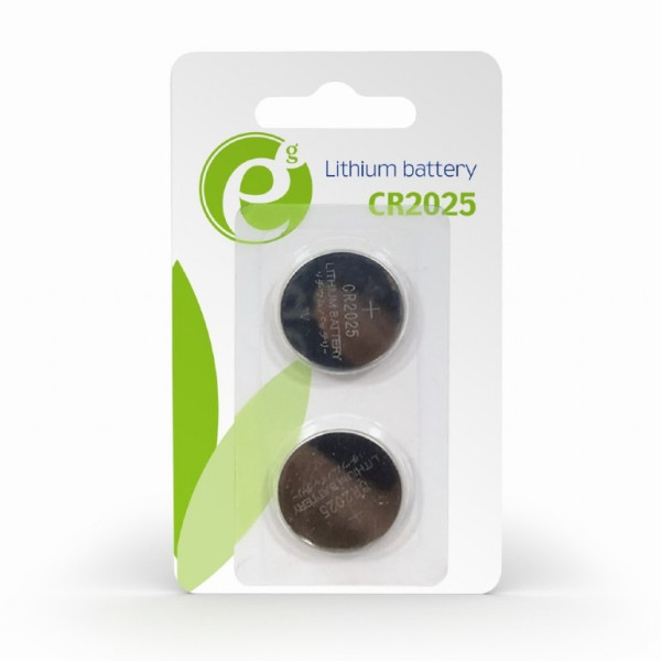 Gembird Button cell CR2025, 2pcs, High performance and long lifetime Gembird Button cell CR2025, 2pcs, High performance and long lifetime