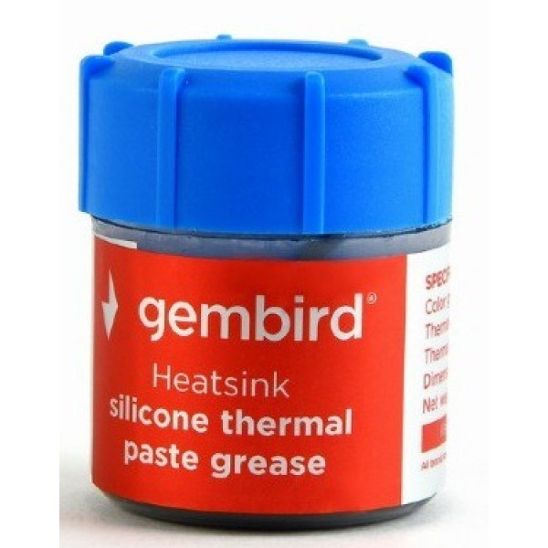 Thermal Paste Gembird TG-G15-02, 15g, Operation Temperature: -30 ~ 280° C, Grey Thermal Paste Gembird TG-G15-02, 15g, Operation Temperature: -30 ~ 280° C, Grey