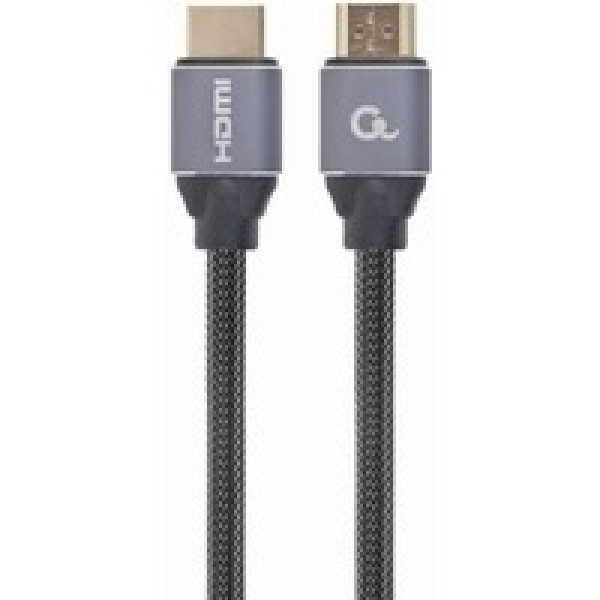 Cable HDMI 2.0 CCBP-HDMI-3M, Premium series 3 m, High speed with Ethernet, Supports 4K UHD resolution at 60Hz, Nylon, Gold plated connectors, Copper AWG30 Cable HDMI 2.0 CCBP-HDMI-3M, Premium series 3 m, High speed with Ethernet, Supports 4K UHD resolution at 60Hz, Nylon, Gold plated connectors, Copper AWG30