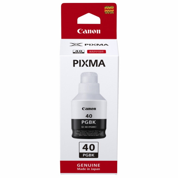 Ink Bottle Canon INK GI-40 BK (3385C001), Black, 170ml for Canon Pixma G6040/ G5040/ GM7040, 6000 p. Ink Bottle Canon INK GI-40 BK (3385C001), Black, 170ml for Canon Pixma G6040/ G5040/ GM7040, 6000 p.