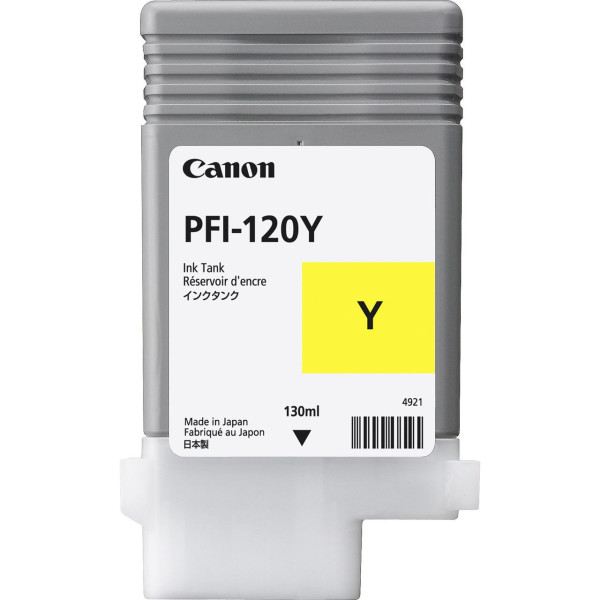 Ink Cartridge Canon PFI-120 Yellow EMEA , 130ml for Canon imagePROGRAF TM-200, TM-205, TM-300, TM-305 Ink Cartridge Canon PFI-120 Yellow EMEA , 130ml for Canon imagePROGRAF TM-200, TM-205, TM-300, TM-305
