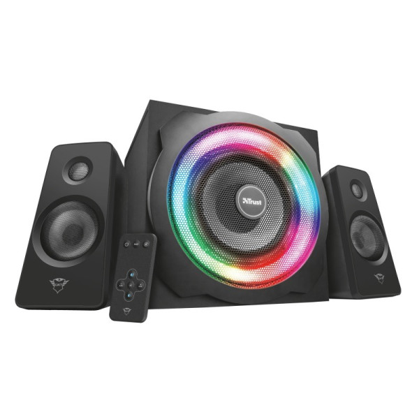 Игровые Колонки 2.1 Trust GXT 629 Tytan, Black / 120W / 3,5 AUX / RGB Illuminated Игровые Колонки 2.1 Trust GXT 629 Tytan, Black / 120W / 3,5 AUX / RGB Illuminated
