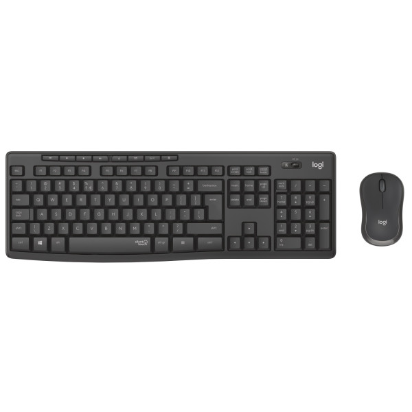 Logitech Wireless Combo MK295 Silent, Multimedia Keyboard & Mouse, Graphite, RUS, USB, Retail Logitech Wireless Combo MK295 Silent, Multimedia Keyboard & Mouse, Graphite, RUS, USB, Retail