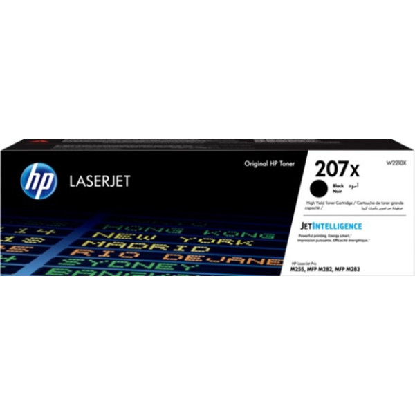 HP 207X (W2210X) Black LaserJet Toner 3150 pages for HP Color LaserJet Pro MFP M283fdw, HP Color LaserJet Pro M255dw, HP Color LaserJet Pro MFP M282nw, HP Color HP 207X (W2210X) Black LaserJet Toner 3150 pages for HP Color LaserJet Pro MFP M283fdw, HP Color LaserJet Pro M255dw, HP Color LaserJet Pro MFP M282nw, HP Color