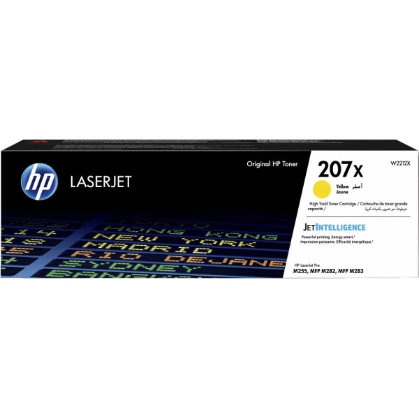 HP 207X (W2212X) Yellow LaserJet Toner 2450 pages for HP Color LaserJet Pro MFP M283fdw, HP Color LaserJet Pro M255dw, HP Color LaserJet Pro MFP M282nw, HP HP 207X (W2212X) Yellow LaserJet Toner 2450 pages for HP Color LaserJet Pro MFP M283fdw, HP Color LaserJet Pro M255dw, HP Color LaserJet Pro MFP M282nw, HP