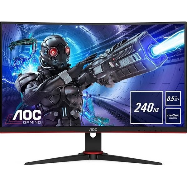 27.0” Игровой монитор AOC C27G2ZU/BK / 0.5ms / Curved / 240Hz / Black/Red 27.0” Игровой монитор AOC C27G2ZU/BK / 0.5ms / Curved / 240Hz / Black/Red