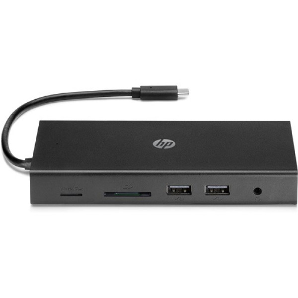 HP Travel USB-C Multi Port Hub, HDMI, VGA, 2 x USB 3.0, USB-C with Power Share, LAN, SD and Micro SD Card Reader HP Travel USB-C Multi Port Hub, HDMI, VGA, 2 x USB 3.0, USB-C with Power Share, LAN, SD and Micro SD Card Reader