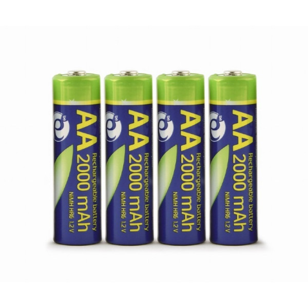 EnerGenie EG-BA-AA20R4-01 Ni-MH rechargeable AA batteries, 2000mAh, 4pcs blister pack EnerGenie EG-BA-AA20R4-01 Ni-MH rechargeable AA batteries, 2000mAh, 4pcs blister pack