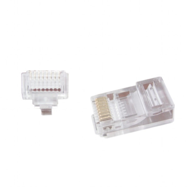 RJ45 Modular Plug LC-PTU-01/50, Universal pass-through modular UTP plug 8P8C, 50 pcs/bag RJ45 Modular Plug LC-PTU-01/50, Universal pass-through modular UTP plug 8P8C, 50 pcs/bag