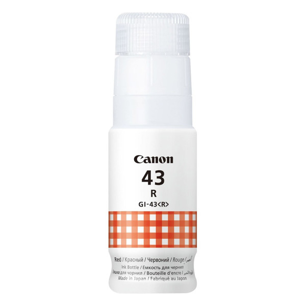 Ink Bottle Canon INK GI-43 R (4716C001), Red, 60ml for Canon Pixma G640/540, 8000 pages. Ink Bottle Canon INK GI-43 R (4716C001), Red, 60ml for Canon Pixma G640/540, 8000 pages.
