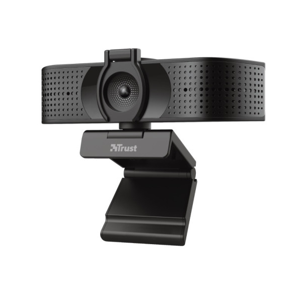 Trust Teza 4K Ultra HD Webcam, Advanced 4K Ultra HD webcam with a 74° field of view, 30 fps, two stereo integrated microphones, Automatic white balance, Auto Trust Teza 4K Ultra HD Webcam, Advanced 4K Ultra HD webcam with a 74° field of view, 30 fps, two stereo integrated microphones, Automatic white balance, Auto