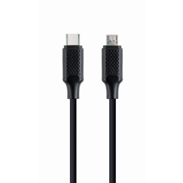 Cable Type-C to micro-USB - 1.5 m - Cablexpert CC-USB2-CMMBM-1.5M, USB Type-C to micro-USB charging & data cable, 1.5 m, Black Cable Type-C to micro-USB - 1.5 m - Cablexpert CC-USB2-CMMBM-1.5M, USB Type-C to micro-USB charging & data cable, 1.5 m, Black