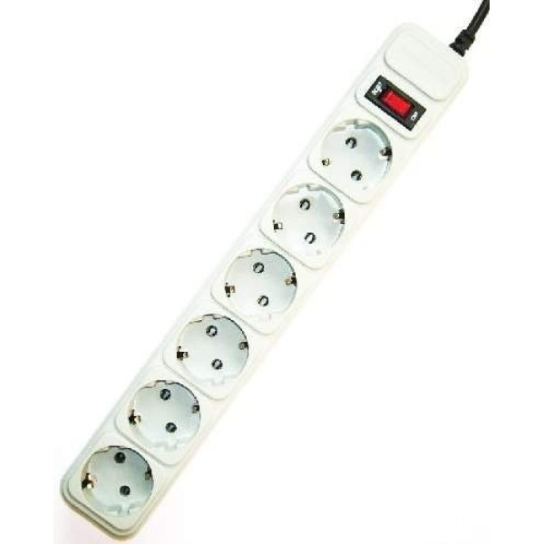 Gembird Surge Protector SPG6-B-10C, 6 Sockets, 3.0m, up to 250V AC, 16 A, safety class IP20, Grey Gembird Surge Protector SPG6-B-10C, 6 Sockets, 3.0m, up to 250V AC, 16 A, safety class IP20, Grey