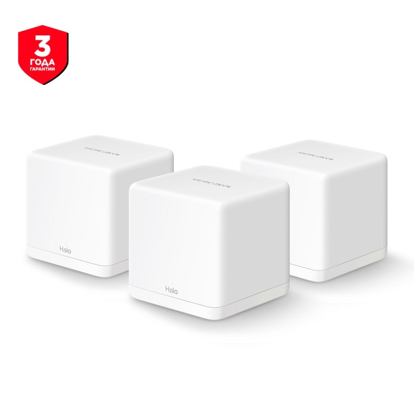 Mesh Wi-Fi System MERCUSYS Halo H30G (3-pack) / AC1300 Dual Band / 2 x Gigabit LAN Port Mesh Wi-Fi System MERCUSYS Halo H30G (3-pack) / AC1300 Dual Band / 2 x Gigabit LAN Port