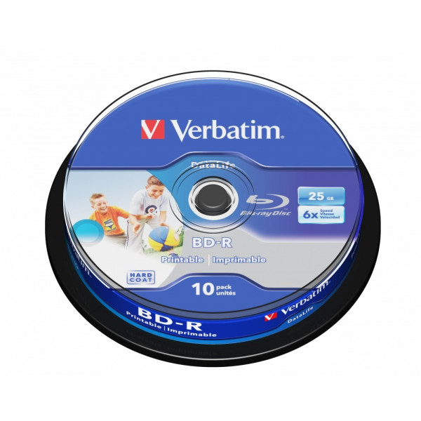 Verbatim BD-R SL 25GB 6X 10PK SPL WP NO ID Verbatim BD-R SL 25GB 6X 10PK SPL WP NO ID