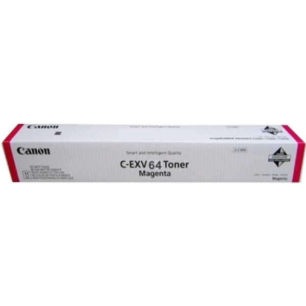 Toner Canon C-EXV 64 Magenta (25000 pages 5%) for Canon imageRUNNER Advance DX C3922i/26i/30i/35i. Toner Canon C-EXV 64 Magenta (25000 pages 5%) for Canon imageRUNNER Advance DX C3922i/26i/30i/35i.