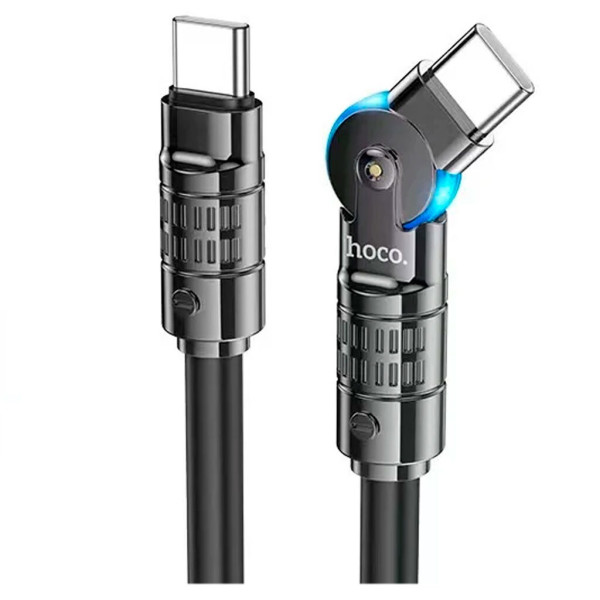 Кабель Type-C на Type-C HOCO “U118 Triumph” / 1.2m / Zinc alloy / 60W / up to 3A / Black Кабель Type-C на Type-C HOCO “U118 Triumph” / 1.2m / Zinc alloy / 60W / up to 3A / Black