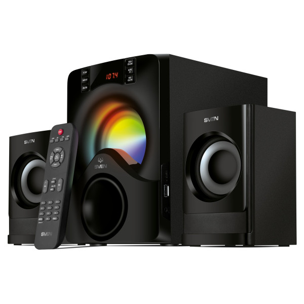 Boxe 2.1 SVEN MS-312 / 40W RMS / Bluetooth / FM-tune / USB Flash / SD card / Black Boxe 2.1 SVEN MS-312 / 40W RMS / Bluetooth / FM-tune / USB Flash / SD card / Black