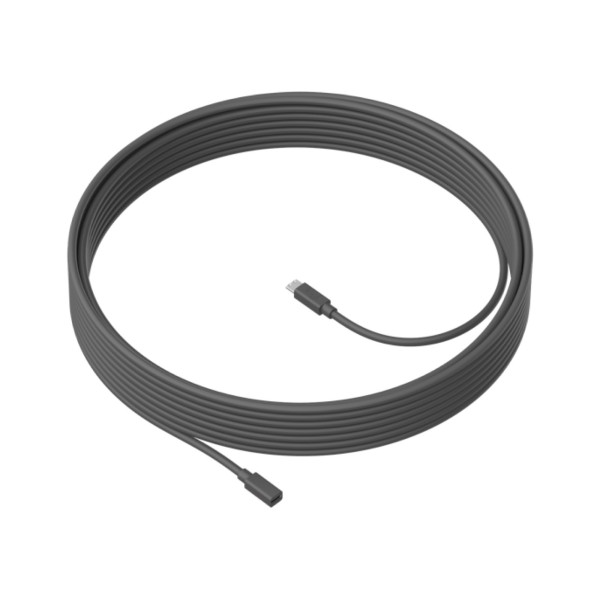 Микрофонный удлинительный кабель Logitech MeetUp / 10m / Graphite Микрофонный удлинительный кабель Logitech MeetUp / 10m / Graphite