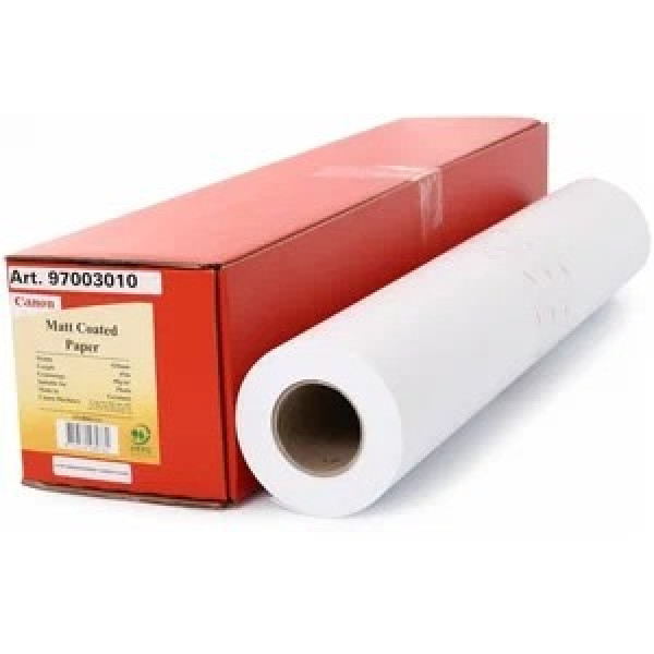 Бумага Canon Matt Coated Paper, A1+, 610 мм, 90 г/кв.м, 45 м (1933B001) Бумага Canon Matt Coated Paper, A1+, 610 мм, 90 г/кв.м, 45 м (1933B001)
