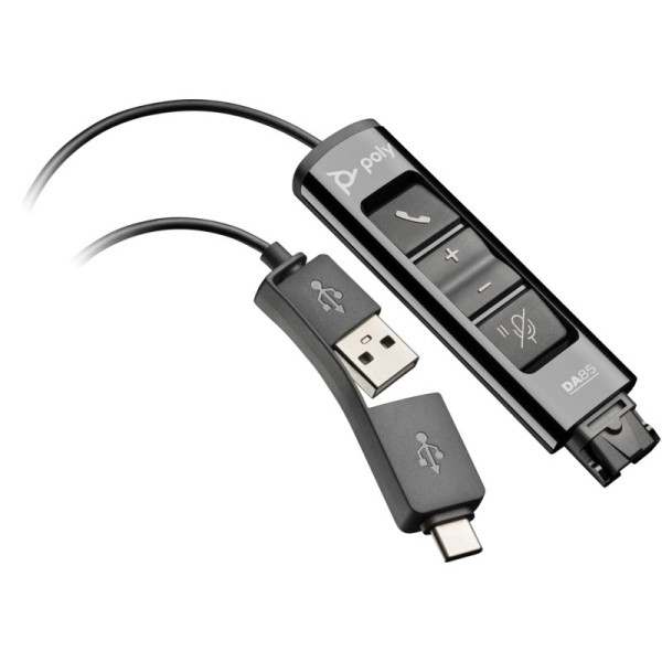 Адаптер USB на QD Poly DA85, Black Адаптер USB на QD Poly DA85, Black
