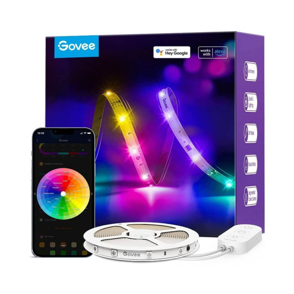 Banda LED GOVEE RGBIC Basic / 10m / Multicolor / Wi-Fi / Bluetooth Banda LED GOVEE RGBIC Basic / 10m / Multicolor / Wi-Fi / Bluetooth