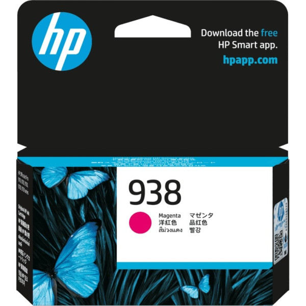 HP 938 (4S6X6PE) Magenta Original Ink Cartridge for HP OfficeJet Pro 9125e, 9135e, 9720, 9730, HP OFFICEJET PRO 9120 ALL-IN-ONE SERIES, 800 p. HP 938 (4S6X6PE) Magenta Original Ink Cartridge for HP OfficeJet Pro 9125e, 9135e, 9720, 9730, HP OFFICEJET PRO 9120 ALL-IN-ONE SERIES, 800 p.