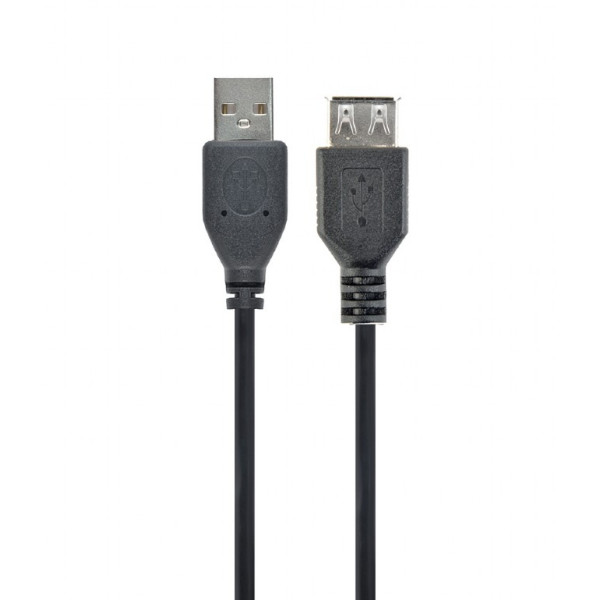Cablu USB2.0 Cablexpert CC-USB2-AMAF-75CM/300-BK / 0.75 m / Black Cablu USB2.0 Cablexpert CC-USB2-AMAF-75CM/300-BK / 0.75 m / Black