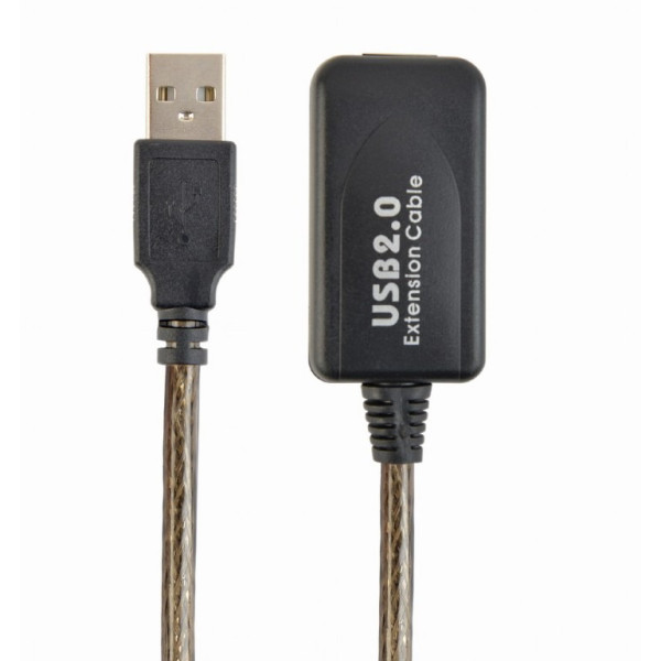 Active USB 2.0 extension cable, 10 m, up to 3 pcs in the cascade are allowed, black (AMAF) Active USB 2.0 extension cable, 10 m, up to 3 pcs in the cascade are allowed, black (AMAF)