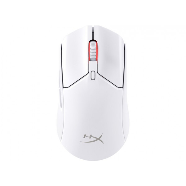 Геймерская мышь HyperX Pulsefire Haste 2 беспроводная, Белая, Ультралегкий дизайн, 400–26000 DPI, 4 предустановленных DPI, Двойные режимы беспроводной связи: BT
