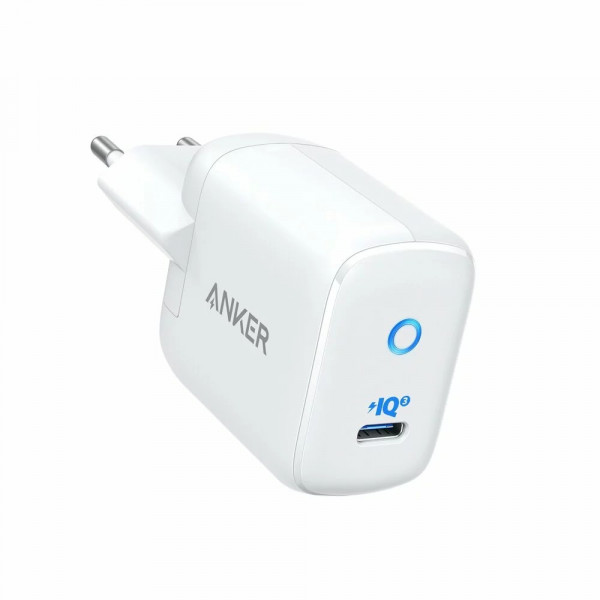 Încărcător USB Anker PowerPort III Mini USB-C 30W PIQ 3.0 Power Delivery, alb