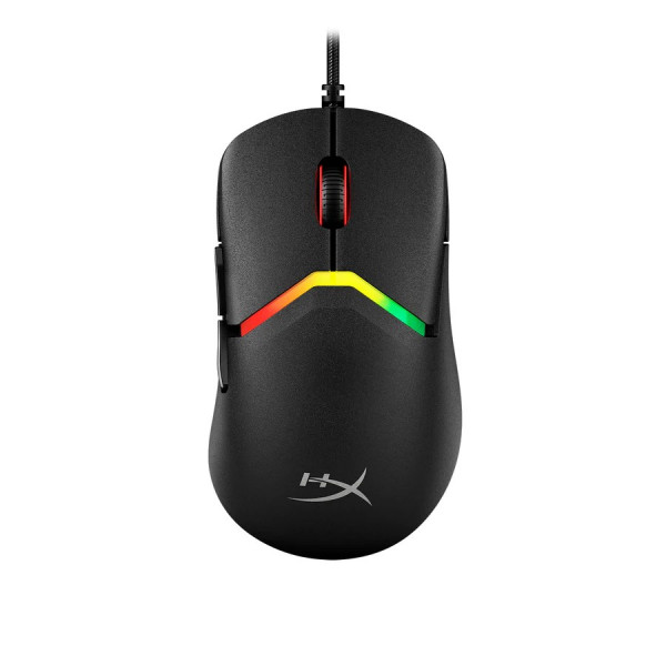 Mouse de gaming HYPERX Pulsefire Saga, Negru, 200–26000 DPI, 4 setări DPI, Senzor HyperX 26K, Iluminare RGB, Comutatoare optice HyperX, Componente magnetice