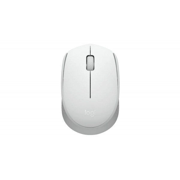 Беспроводная мышь Logitech M171 белая, оптическая мышь для ноутбуков, нано-приемник, розничная