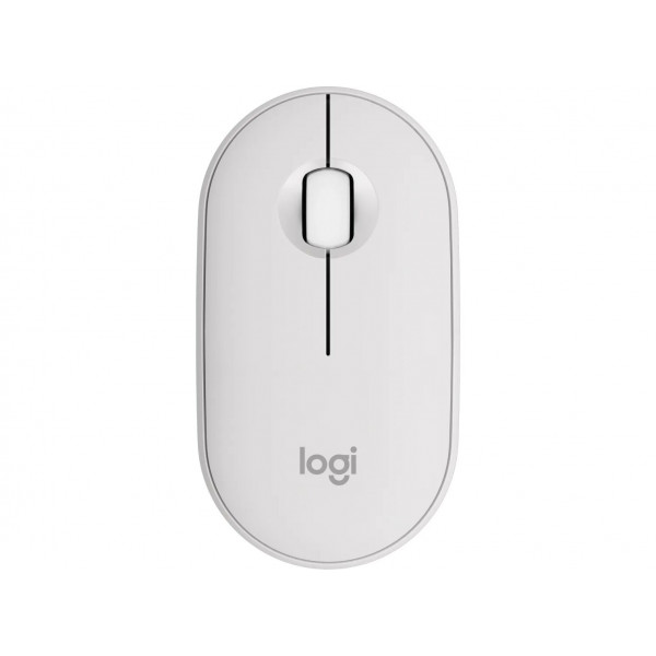 Mouse wireless Logitech Pebble M350s Tonal White, compact, bluetooth, 400-4000 dpi