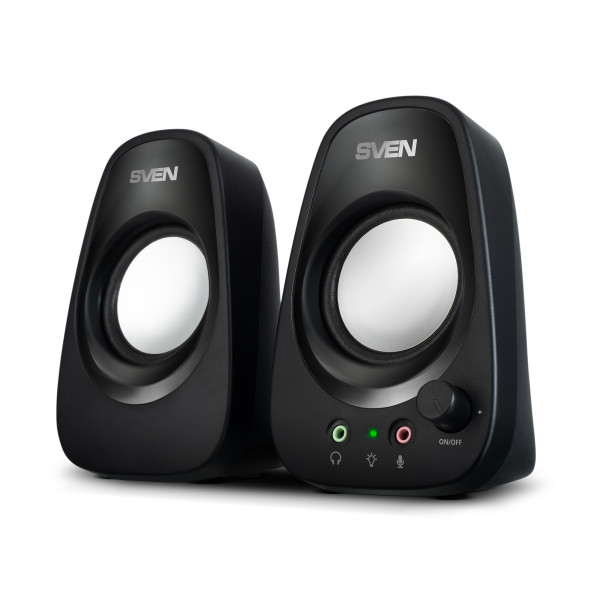 Колонки SVEN 190 Черные (USB), 2.0 / 2x3W RMS, Питание через USB