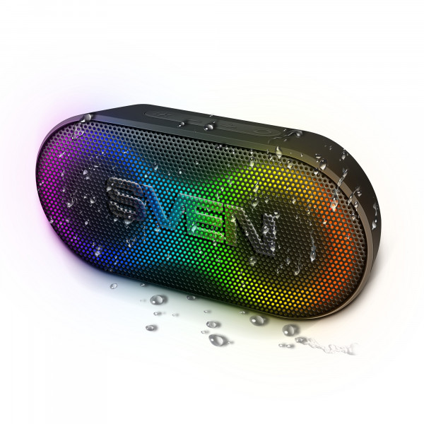 Портативная колонка SVEN PS-99 Bluetooth водонепроницаемая, 10W RMS, RGB, IPx5, TWS, 1800 мАч