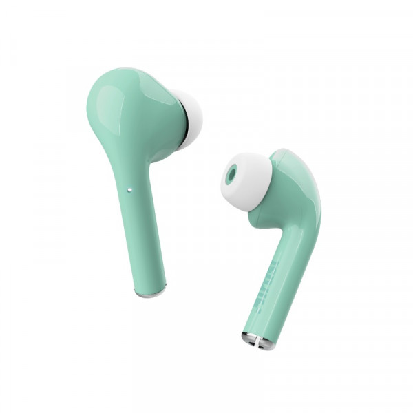 Беспроводные наушники Nika Touch Bluetooth TWS - бирюзовые, до 6 часов воспроизведения