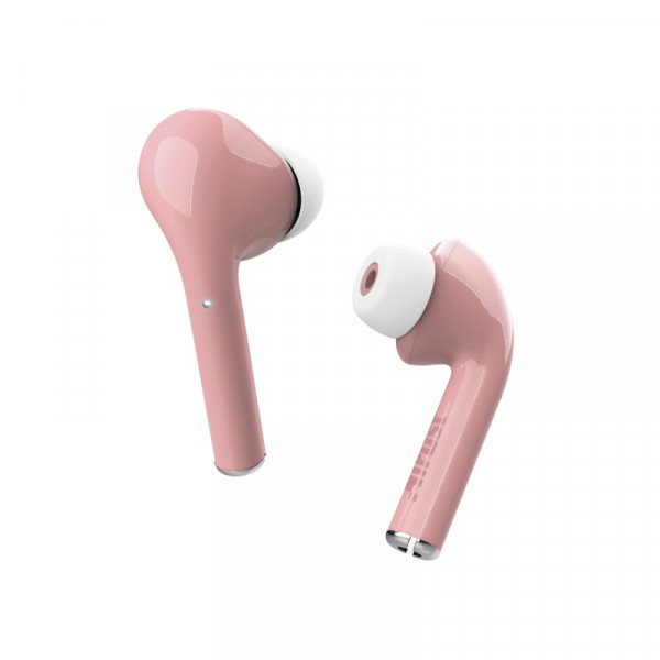 Беспроводные наушники Trust Nika Touch Bluetooth TWS - Розовые, до 6 часов воспроизведения