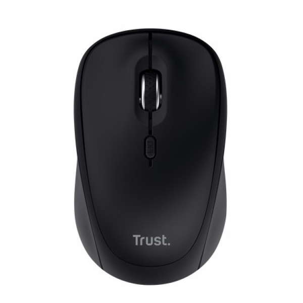 Mouse wireless silențios Trust Yvi+ Compact Multi-Device - Negru, Bluetooth 5.0, 8m 2.4GHz Mouse wireless silențios Trust Yvi+ Compact Multi-Device - Negru, Bluetooth 5.0, 8m 2.4GHz