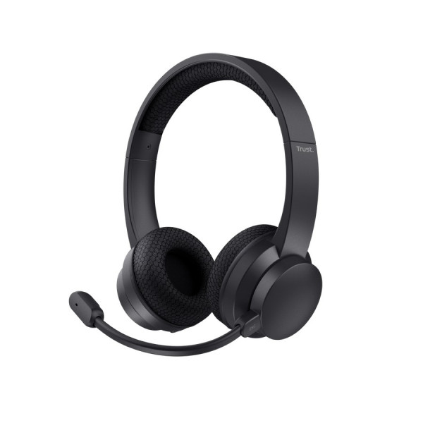 Беспроводные наушники AYDA с ANC, Bluetooth, гибкий двойной микрофон, 24 часа воспроизведение, черный
