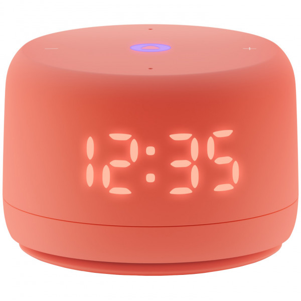 Умная колонка Yandex Station LITE 2 с Алисой, кораллового цвета, LED-дисплеем, управлением умным домом